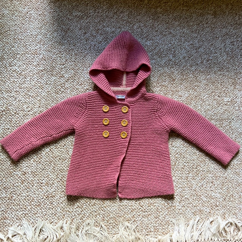 Baby Boden Knitted Hoodie Dress